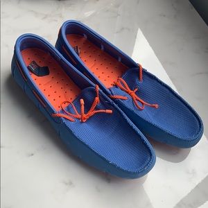 SWIMS Men Blue and Orange Shoes